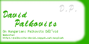 david palkovits business card
